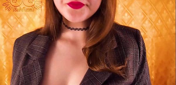  REAL!! Big Tits Secretary Hard Fucking with Young Boss and Cum on Pussy